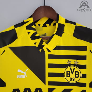 Camisa Borussia Dortmund 22/23 Versão Torcedor Pré-Jogo 