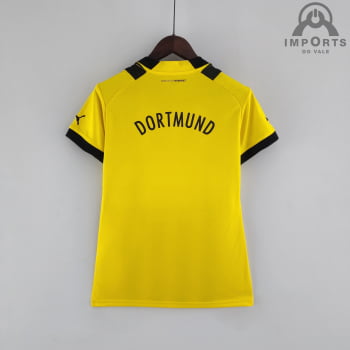 Camisa Borussia Dortmund l 22/23 Versão Feminina + Personalização Grátis