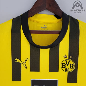 Camisa Borussia Dortmund l 22/23 Versão Feminina + Personalização Grátis
