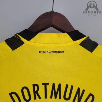 Camisa Borussia Dortmund l 22/23 Versão Feminina + Personalização Grátis
