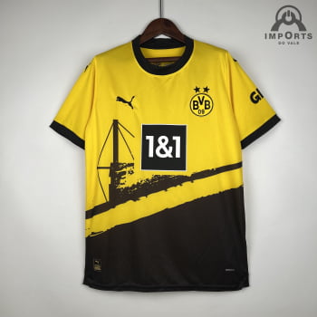 Camisa Borussia Dortmund I 23/24 Versão Torcedor + Personalização Grátis Camisa Borussia Dortmund I 23/24 Versão Torcedor + Personalização Grátis