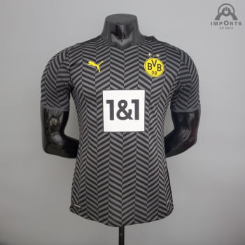 Camisa Borussia Dortmund II 21/22 Versão Jogador + Personalização Grátis Camisa Borussia Dortmund II 21/22 Versão Jogador + Personalização Grátis