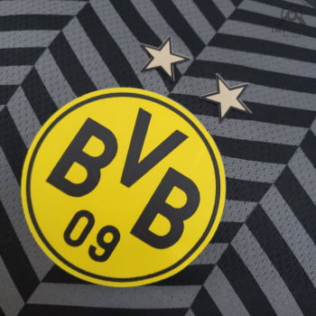 Camisa Borussia Dortmund II 21/22 Versão Jogador + Personalização Grátis Camisa Borussia Dortmund II 21/22 Versão Jogador + Personalização Grátis