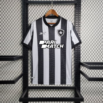 Camisa Botafogo I 23/24 Versão Torcedor + Patrocínios + Personalização Grátis Camisa Botafogo I 23/24 Versão Torcedor + Patrocínios + Personalização Grátis