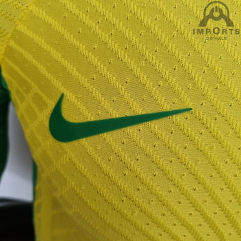 Camisa da Seleção Brasileira 2022 Treino Versão Jogador Amarela + Personalização Grátis