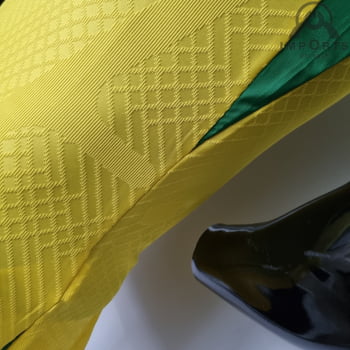 Camisa da Seleção Brasileira 2022 Treino Versão Jogador Amarela + Personalização Grátis