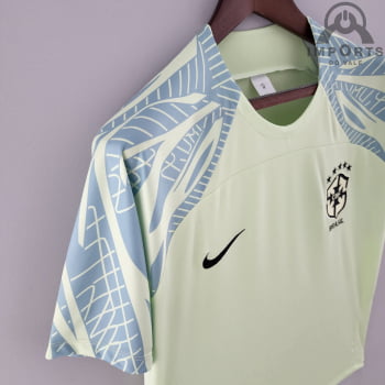 Camisa da Seleção Brasileira 2022 Treino Versão Torcedor - Verde