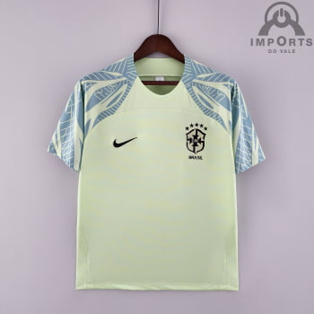 Camisa da Seleção Brasileira 2022 Treino Versão Torcedor - Verde