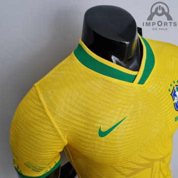 Camisa da Seleção Brasileira 2022 Versão Jogador Ed Especial Cristo Redentor + Personalização Grátis