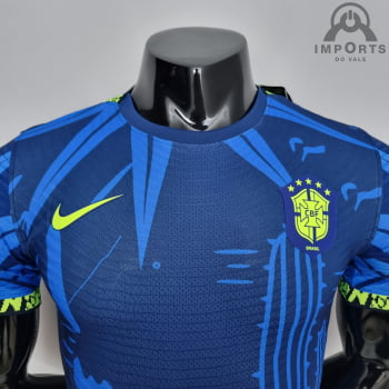 Camisa da Seleção Brasileira 2022 Versão Jogador Nordeste - Azul 