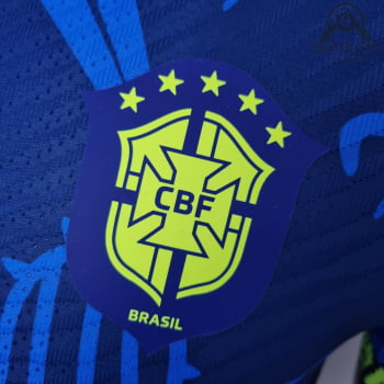 Camisa da Seleção Brasileira 2022 Versão Jogador Nordeste - Azul Camisa da Seleção Brasileira 2022 Versão Jogador Nordeste - Azul