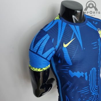 Camisa da Seleção Brasileira 2022 Versão Jogador Nordeste - Azul 