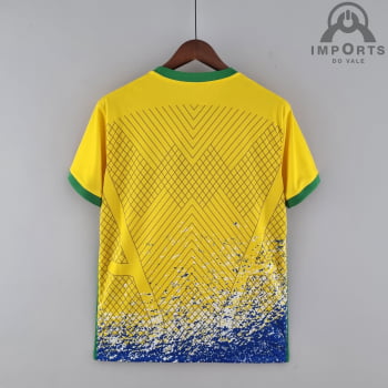 Camisa da Seleção Brasileira 2022 Versão Torcedor Ed. Especial - Amarelo/azul 