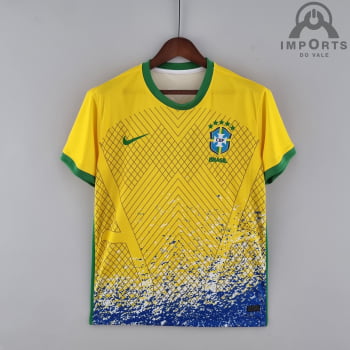 Camisa da Seleção Brasileira 2022 Versão Torcedor Ed. Especial - Amarelo/azul 