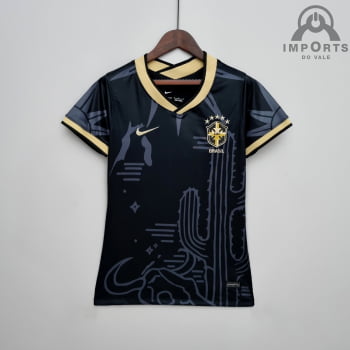 Camisa da Seleção Brasileira 2022 Versão Feminina Edição Especial Nordeste  + Personalização Grátis