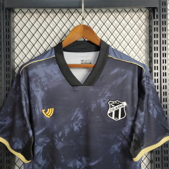 Camisa Ceará 23/24 Versão Torcedor Ed. Especial Copa do Nordeste Preta + Personalização Grátis 