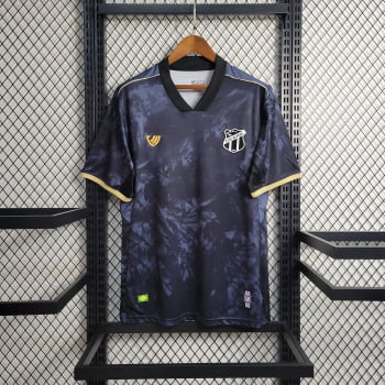 Camisa Ceará 23/24 Versão Torcedor Ed. Especial Copa do Nordeste Preta + Personalização Grátis 