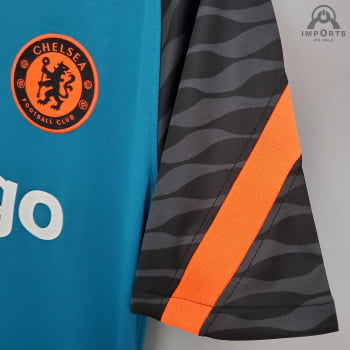 Camisa Chelsea 21/22 Treino - Azul escuro