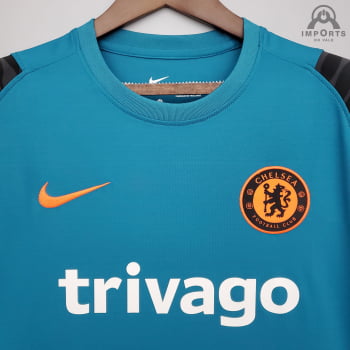 Camisa Chelsea 21/22 Treino - Azul escuro