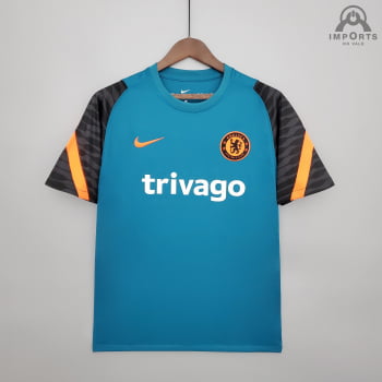 Camisa Chelsea 21/22 Treino - Azul escuro