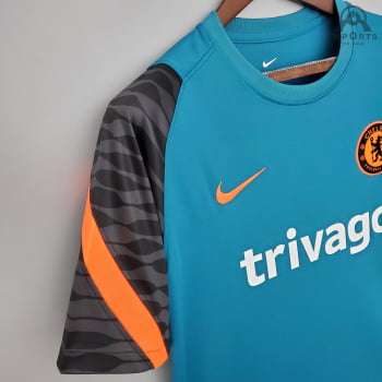 Camisa Chelsea 21/22 Treino - Azul escuro
