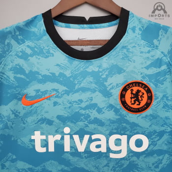 Camisa Chelsea 21/22 Treino - Azul Oceano