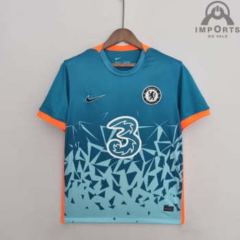 Camisa Chelsea 22/23 Versão Torcedor Treino - Azul Claro