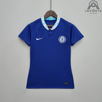 Camisa Chelsea l 22/23 Versão Feminina + Personalização Grátis