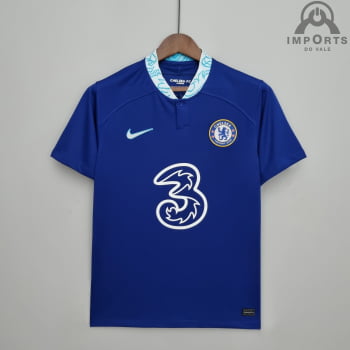 Camisa Chelsea l 22/23 Versão Torcedor + Personalização Grátis