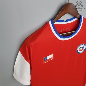 Camisa da Seleção Chilena I 21/22 Versão Torcedor + Personalização Grátis
