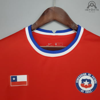 Camisa da Seleção Chilena I 21/22 Versão Torcedor + Personalização Grátis