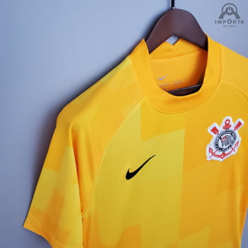Camisa Corinthians 21/22 Goleiro Amarelo + Personalização Grátis