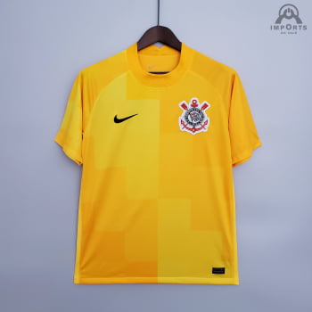 Camisa Corinthians 21/22 Goleiro Amarelo + Personalização Grátis 