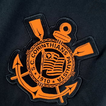 Camisa Corinthians 22/23 Treino Versão Torcedor Pré-Jogo Preta + Patrocínios + Personalização Grátis