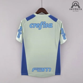 Camisa Palmeiras 22/23 Versão Torcedor Pré Jogo + Patrocínios - Verde Claro