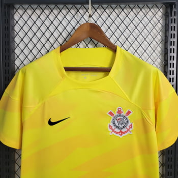 Camisa Corinthians 23/24 Goleiro Amarela + Personalização Grátis 