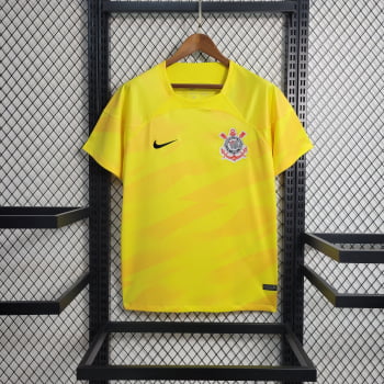 Camisa Corinthians 23/24 Goleiro Amarela + Personalização Grátis 