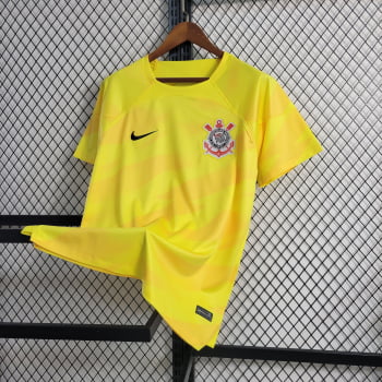 Camisa Corinthians 23/24 Goleiro Amarela + Personalização Grátis 
