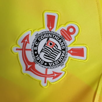 Camisa Corinthians 23/24 Goleiro Amarela + Personalização Grátis 