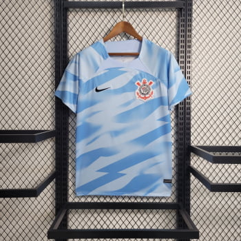 Camisa Corinthians 23/24 Goleiro Azul + Personalização Grátis 