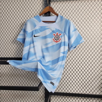 Camisa Corinthians 23/24 Goleiro Azul + Personalização Grátis