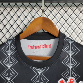 Camisa Corinthians 23/24 Treino - Preta/branca
