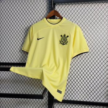 Camisa Corinthians 23/24 Versão Torcedor Ed. Especial Amarela + Personalização Grátis 