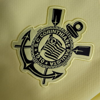 Camisa Corinthians 23/24 Versão Torcedor Ed. Especial Amarela + Personalização Grátis 