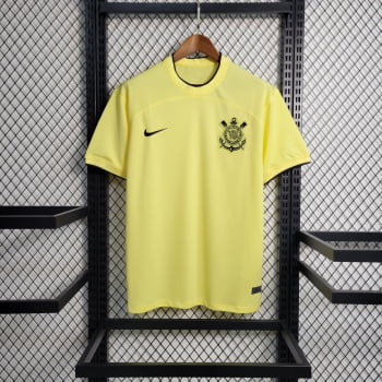 Camisa Corinthians 23/24 Versão Torcedor Ed. Especial Amarela + Personalização Grátis 