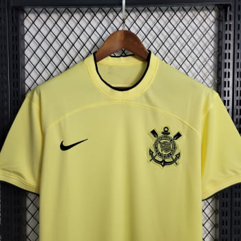 Camisa Corinthians 23/24 Versão Torcedor Ed. Especial Amarela + Personalização Grátis 