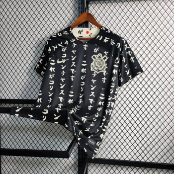 Camisa Corinthians 23/24 Versão Torcedor Ed. Especial Concept Preta + Personalização Grátis