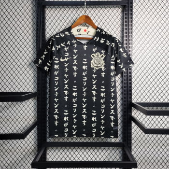 Camisa Corinthians 23/24 Versão Torcedor Ed. Especial Concept Preta + Personalização Grátis Camisa Corinthians 23/24 Versão Torcedor Ed. Especial Concept Preta + Personalização Grátis