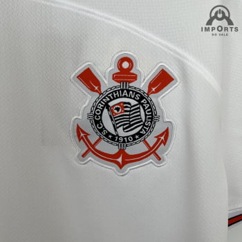 Camisa Corinthians 23/24 Versão Torcedor Ed. Especial Branca + Personalização Grátis 