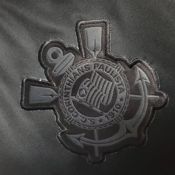 Camisa Corinthians 23/24 Versão Torcedor Pré-Jogo - Preta/branca